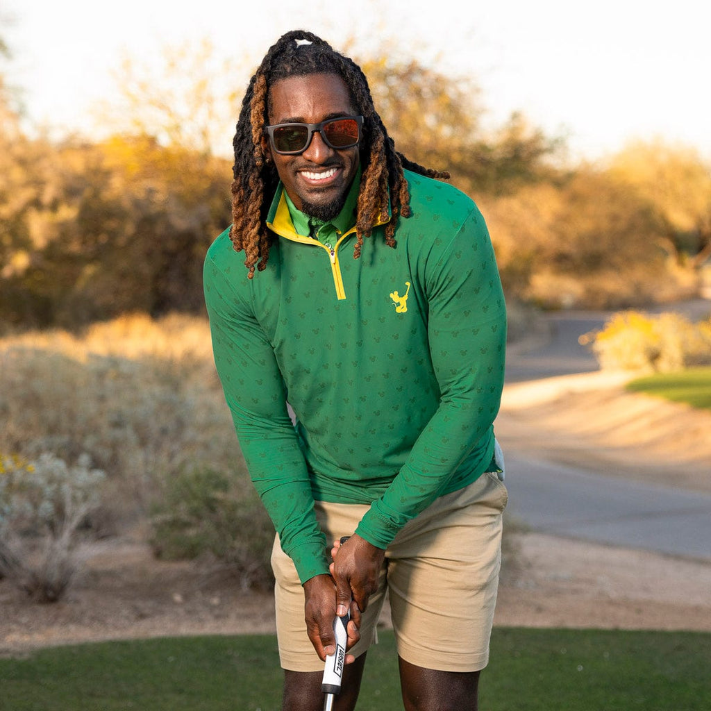 RSVLTS Pal for the Course Quarter Zip in Green — detail 4