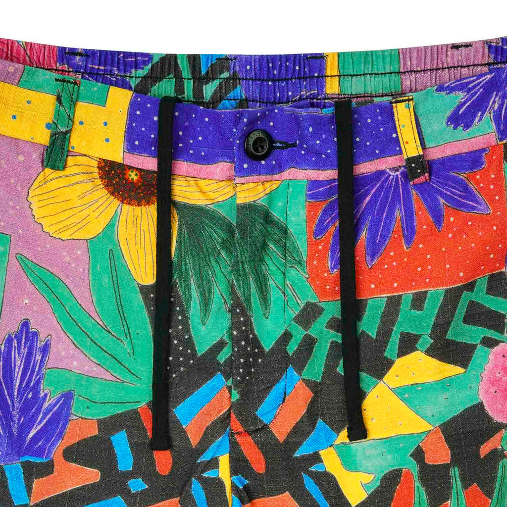 RSVLTS Max Floral Bamboo Resort Shorts in Multicolor — detail 6