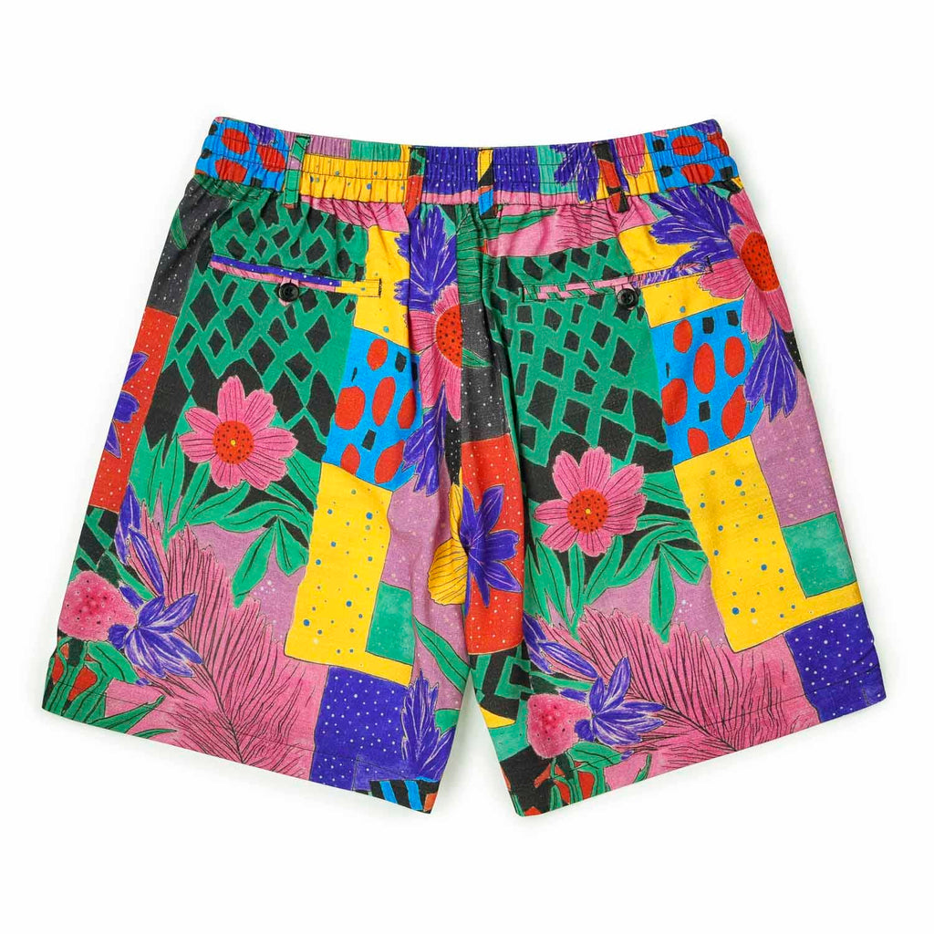RSVLTS Max Floral Bamboo Resort Shorts in Multicolor — detail 4