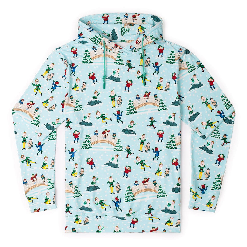 RSVLTS We Can Take ‘Em Performance Hoodie in Blue — front view