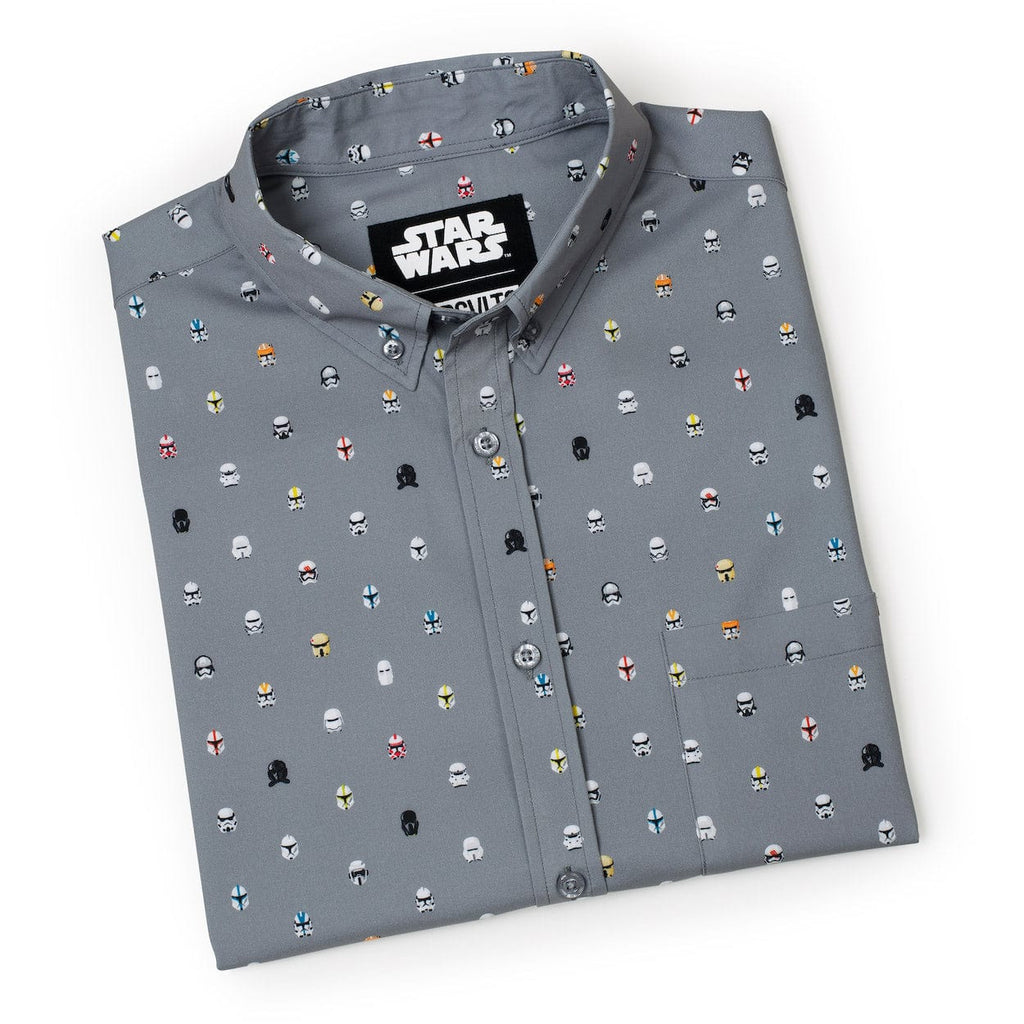RSVLTS Lil Troopers KUNUFLEX Short Sleeve Shirt in Gray — detail 10