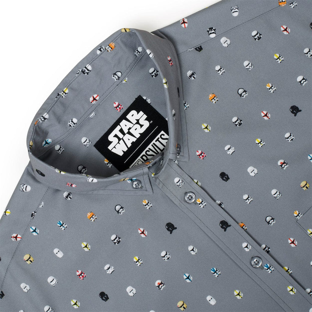 RSVLTS Lil Troopers KUNUFLEX Short Sleeve Shirt in Gray — detail 7