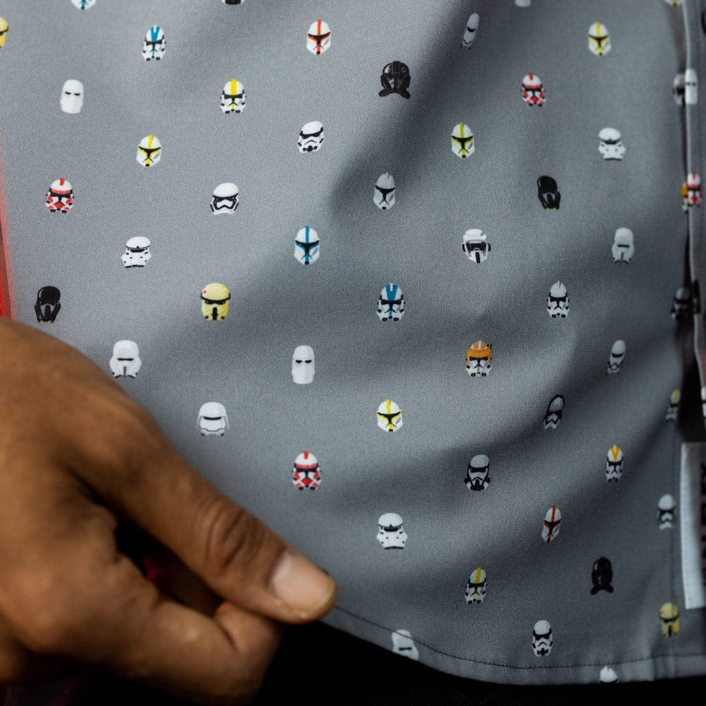 RSVLTS Lil Troopers KUNUFLEX Short Sleeve Shirt in Gray — detail 8