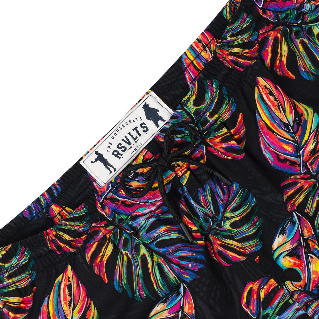 RSVLTS Vacation Steve Hybrid Shorts in Black — detail 4