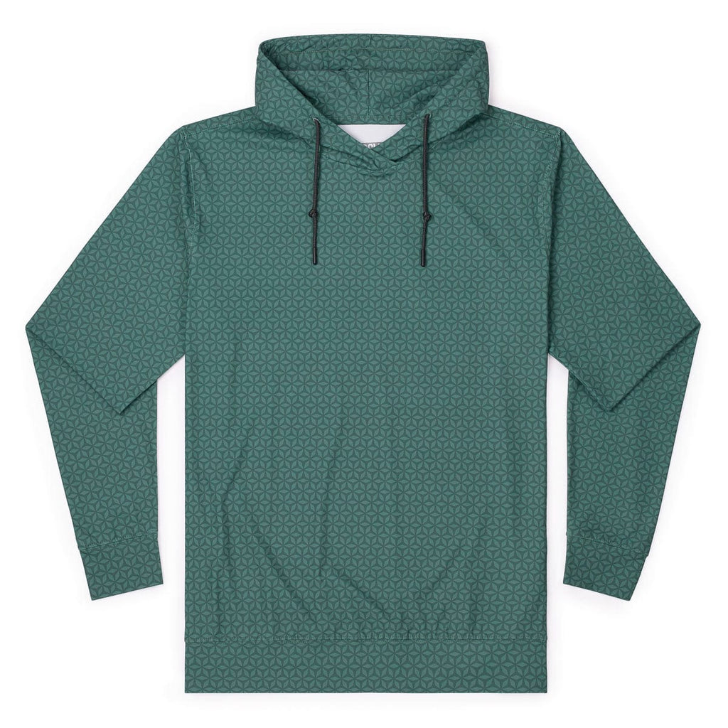 RSVLTS Geopetals Performance Hoodie in Green — detail 4