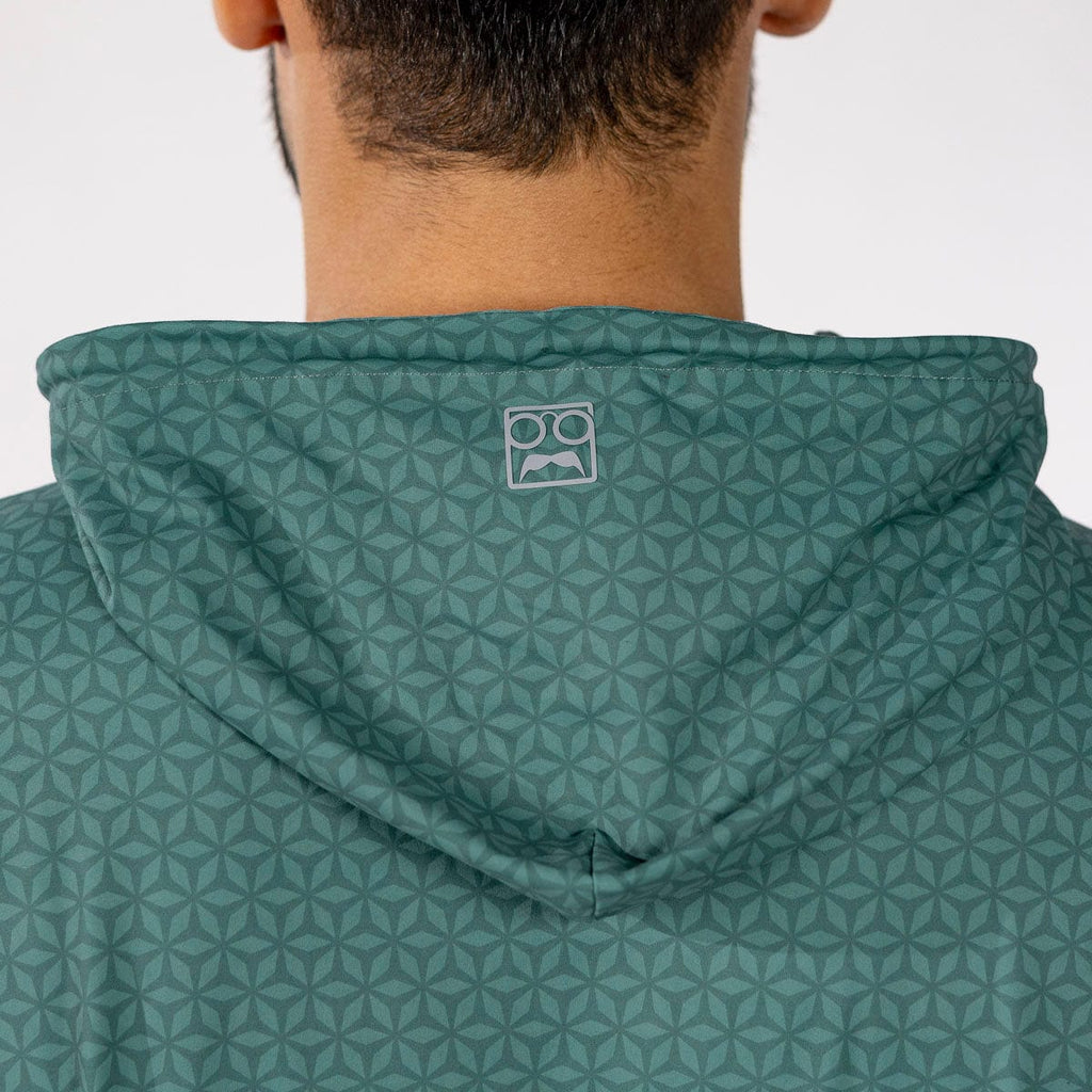 RSVLTS Geopetals Performance Hoodie in Green — detail 7