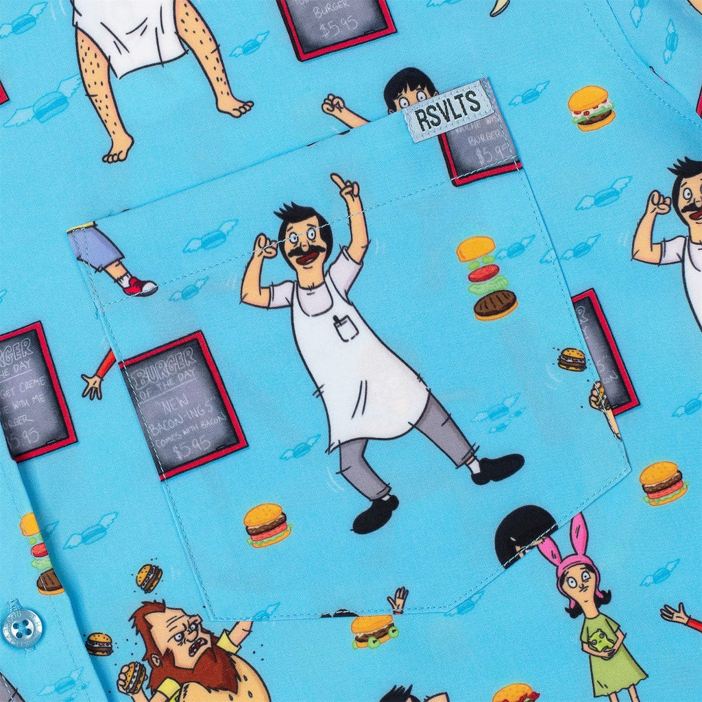 RSVLTS Flippin’ Fantastic KUNUFLEX Short Sleeve Shirt in Blue — detail 5