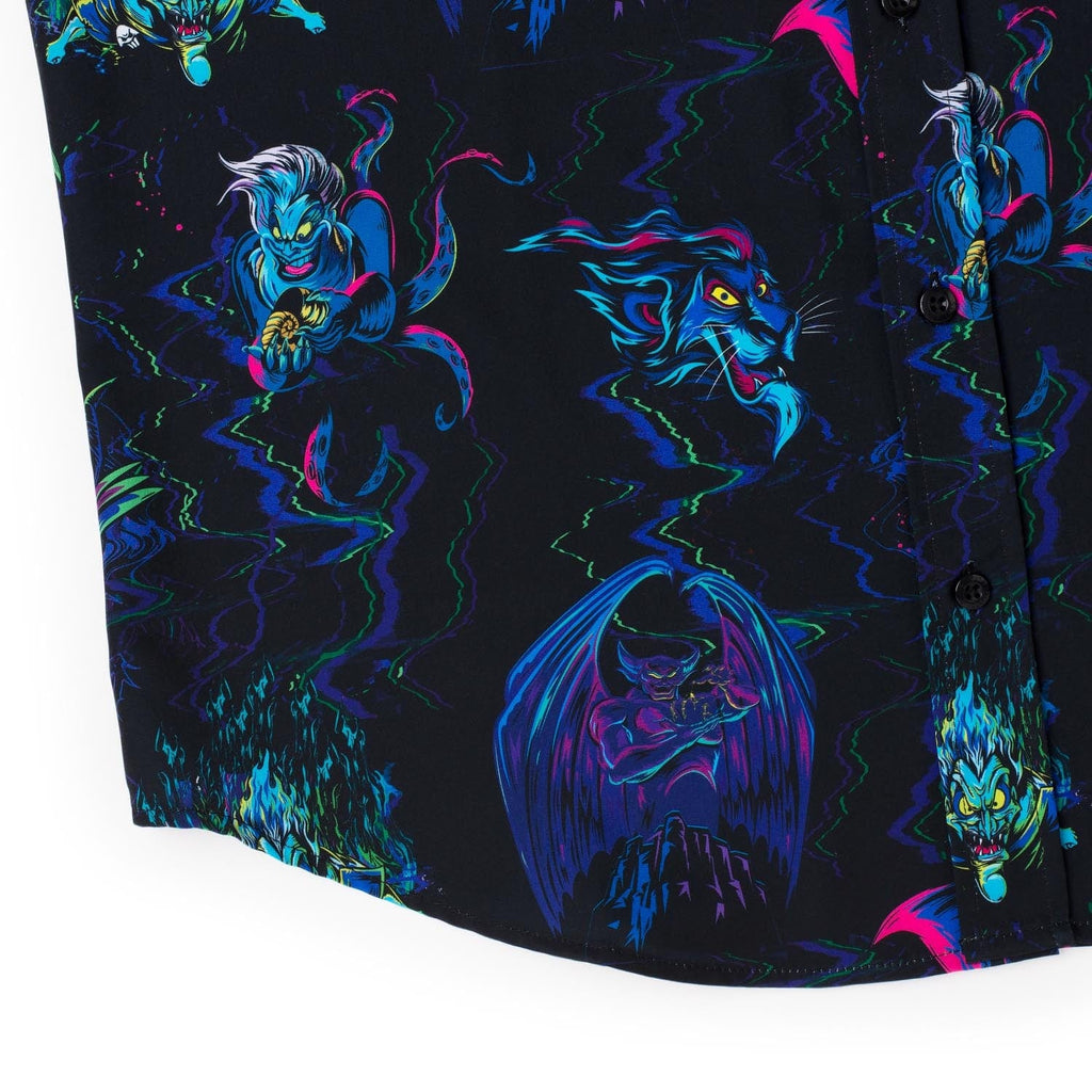 RSVLTS Neon Nightmare KUNUFLEX Short Sleeve Shirt in Black — detail 8