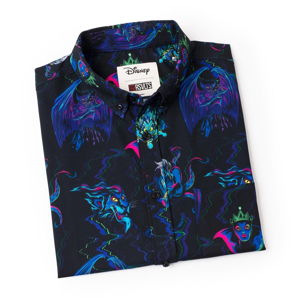 RSVLTS Neon Nightmare KUNUFLEX Short Sleeve Shirt in Black — detail 9