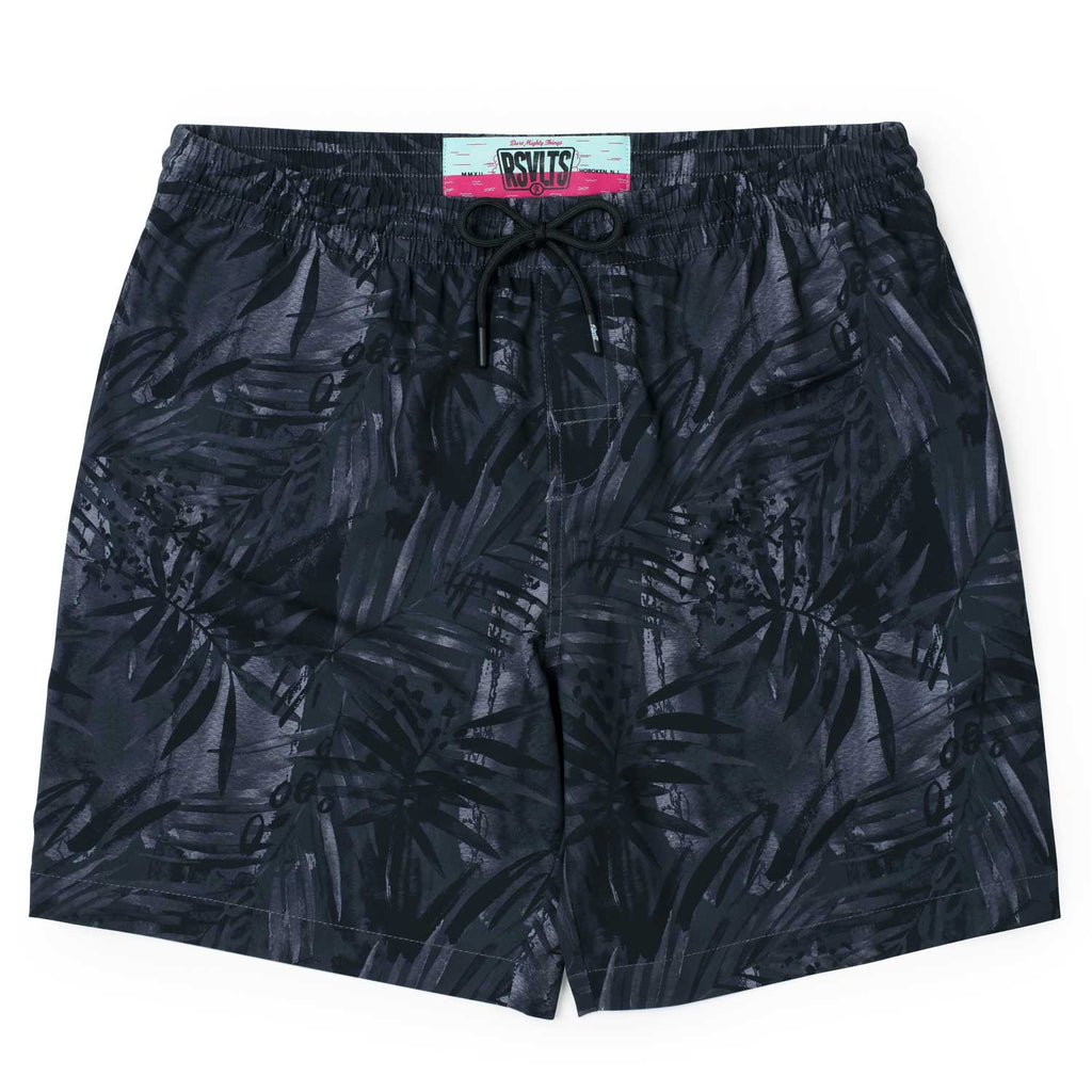 RSVLTS Midnight Chill Hybrid Shorts in Black — front view