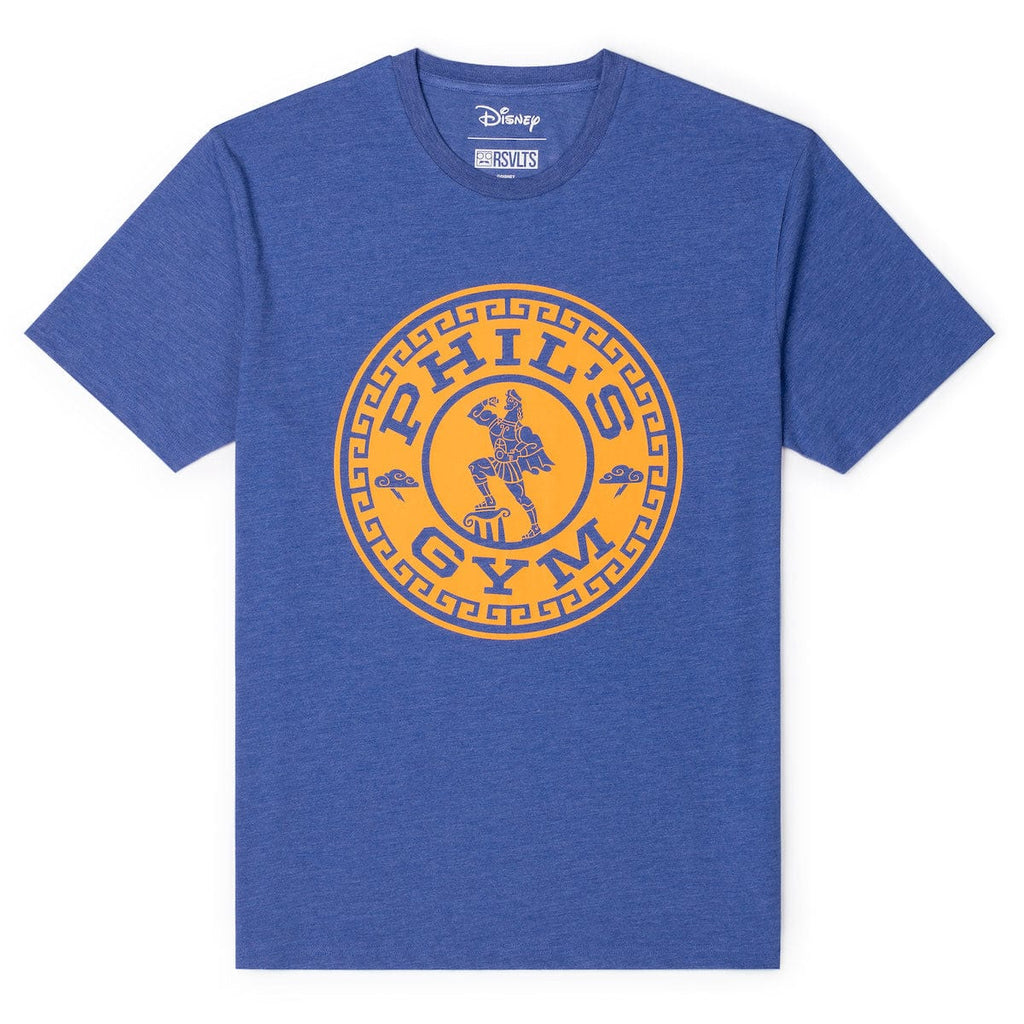 RSVLTS Phil's Gym Crewneck Tee in Blue — front view
