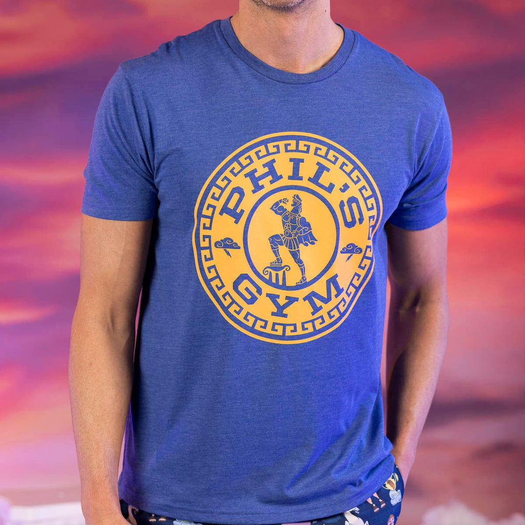 RSVLTS Phil's Gym Crewneck Tee in Blue — detail 5