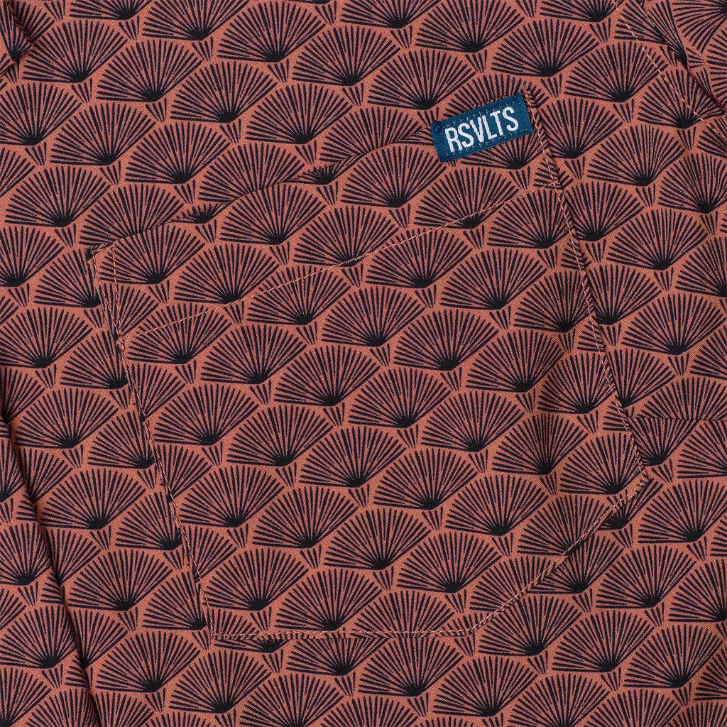 RSVLTS Array Women's KUNUFLEX Short Sleeve Shirt in Red — detail 3