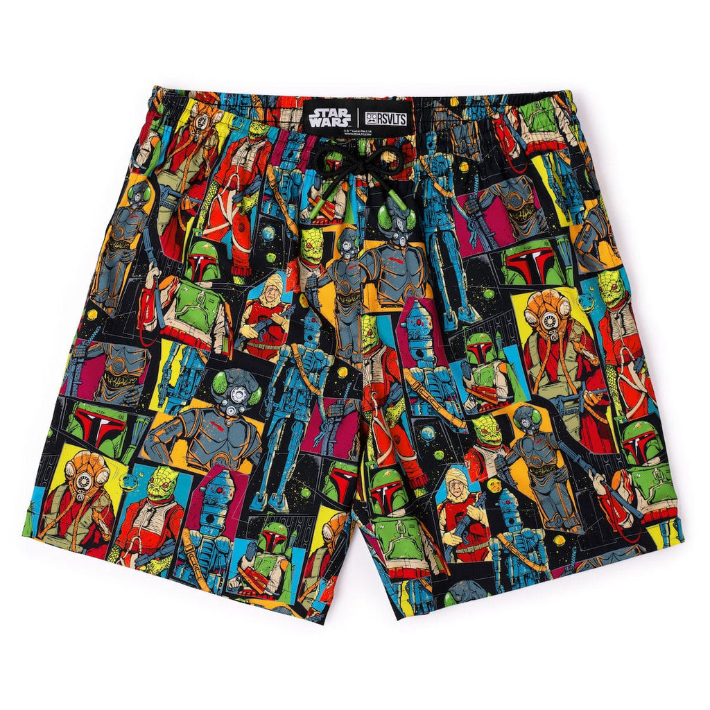 RSVLTS Any Methods Necessary Hybrid Shorts in Black — front view