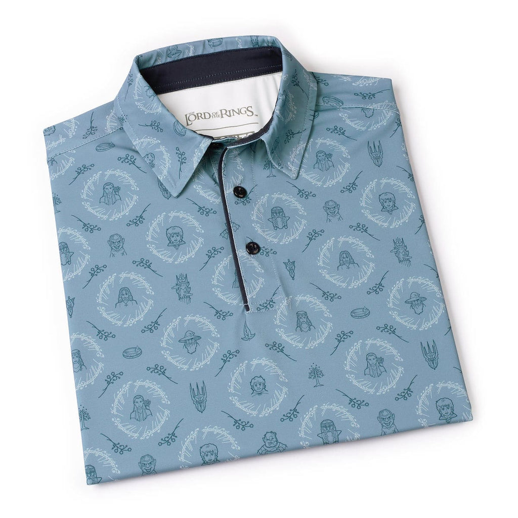 RSVLTS Middle-earth Medley All-Day Polo in Blue — detail 12