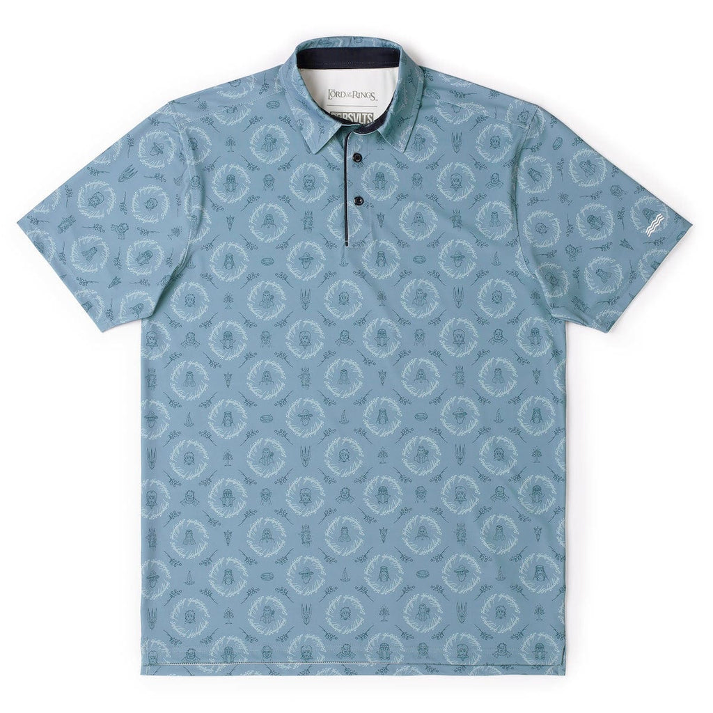 RSVLTS Middle-earth Medley All-Day Polo in Blue — detail 5