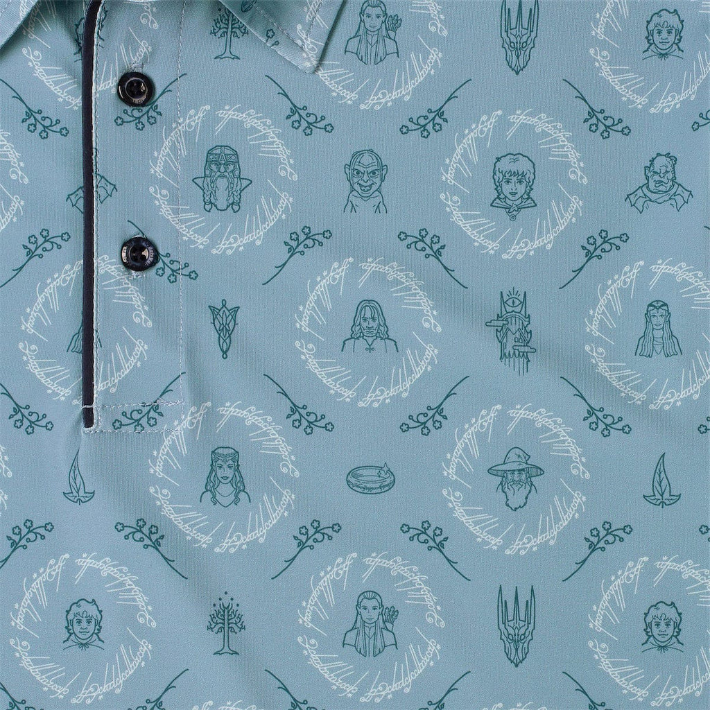 RSVLTS Middle-earth Medley All-Day Polo in Blue — detail 7