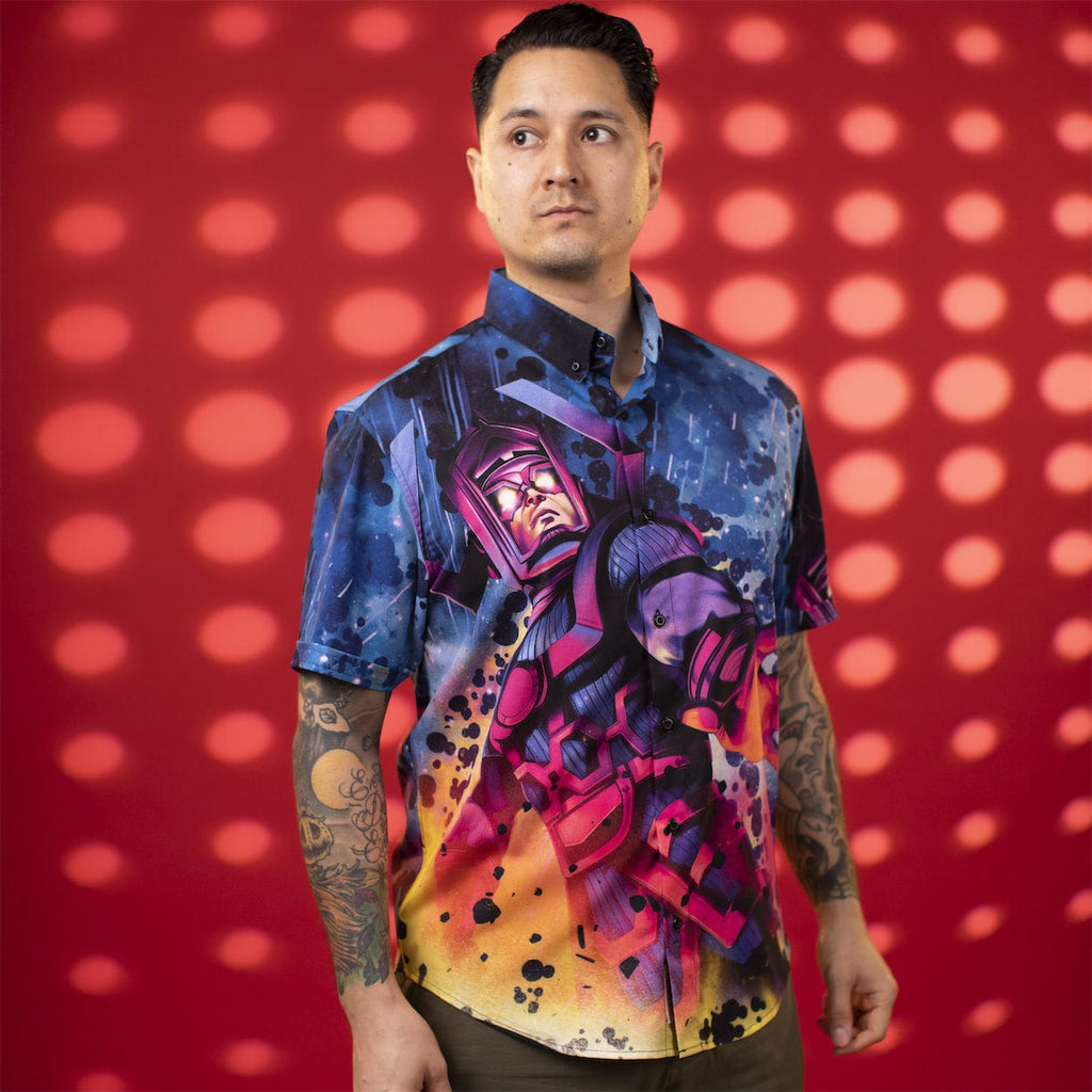RSVLTS Devourer of Worlds KUNUFLEX Short Sleeve Shirt in Multicolor — detail 2