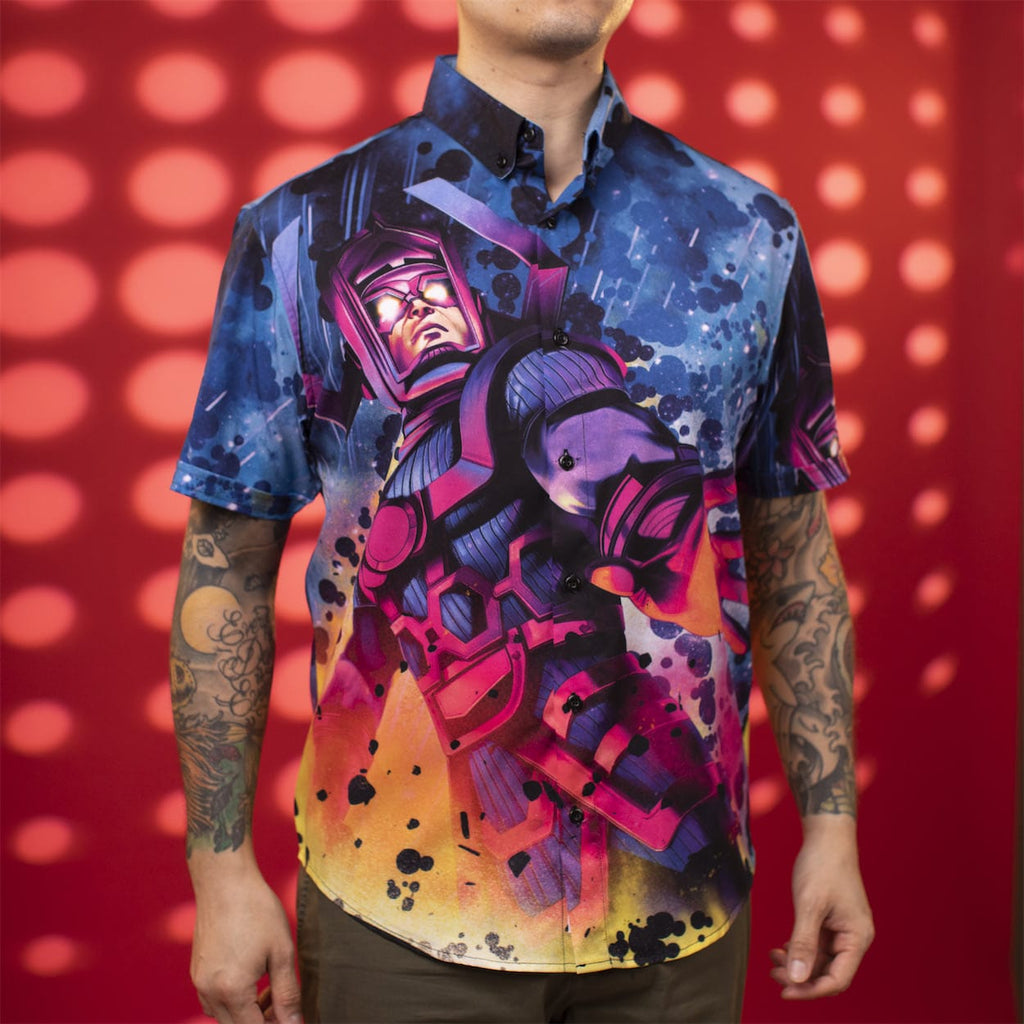 RSVLTS Devourer of Worlds KUNUFLEX Short Sleeve Shirt in Multicolor — detail 4