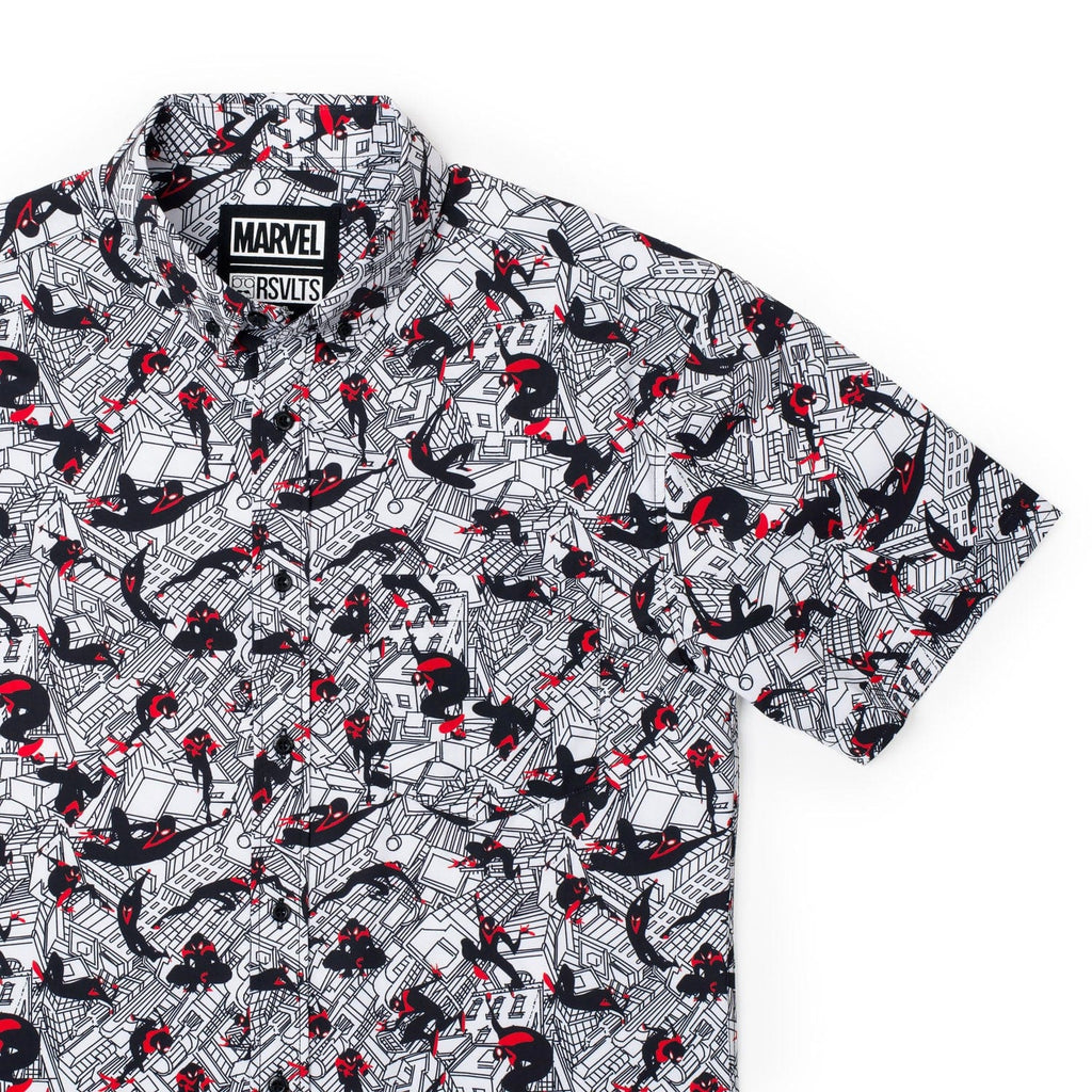 RSVLTS City Slinger KUNUFLEX Short Sleeve Shirt in Black — detail 3