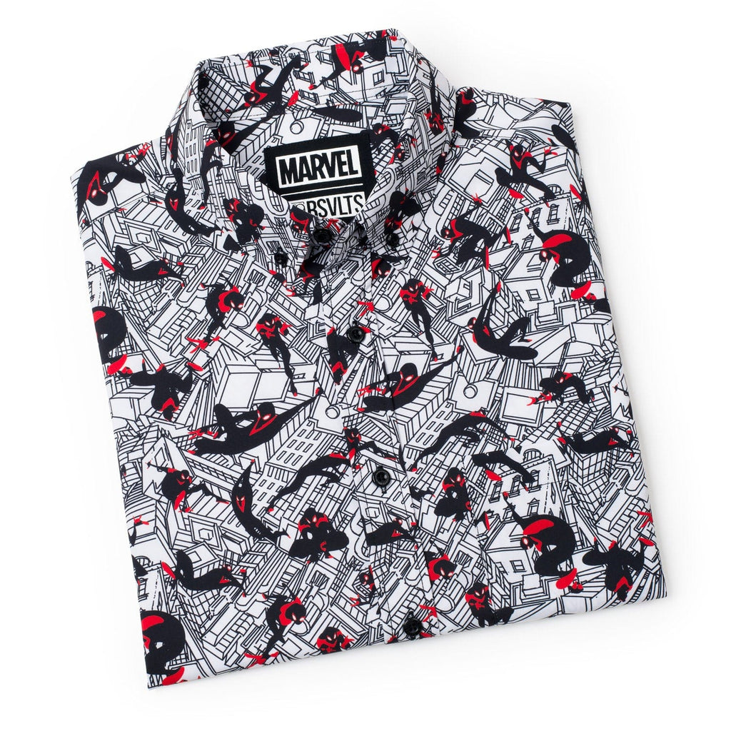 RSVLTS City Slinger KUNUFLEX Short Sleeve Shirt in Black — detail 14