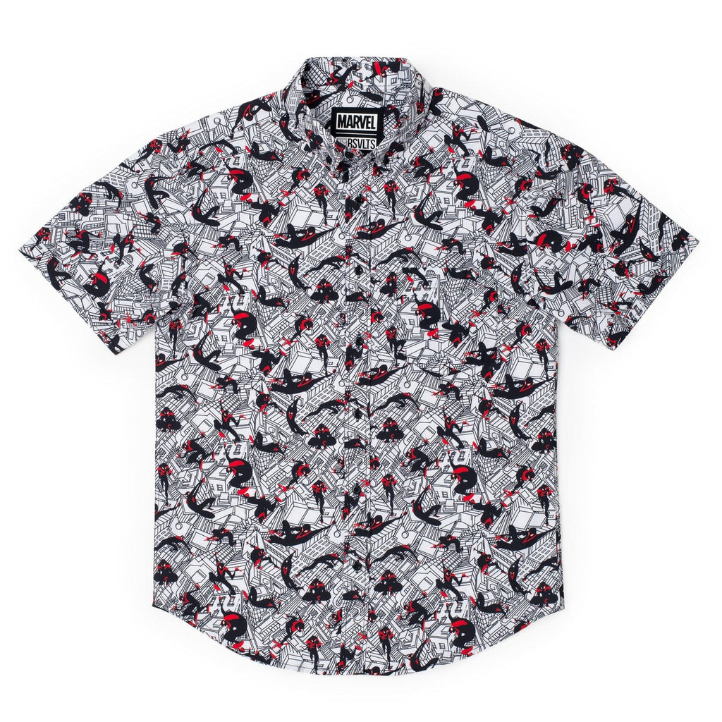 RSVLTS City Slinger KUNUFLEX Short Sleeve Shirt in Black — detail 4
