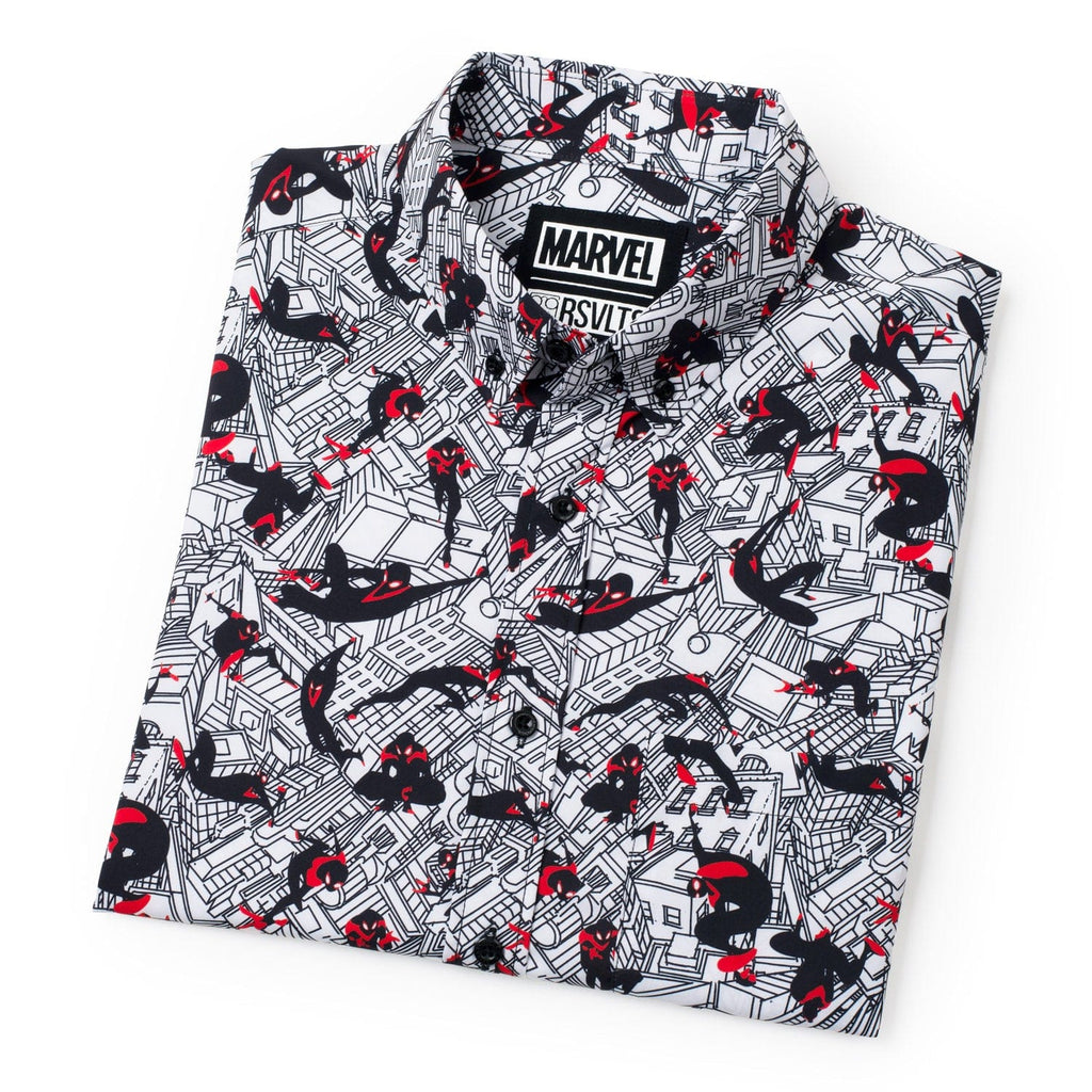 RSVLTS City Slinger KUNUFLEX Short Sleeve Shirt in Black — detail 15