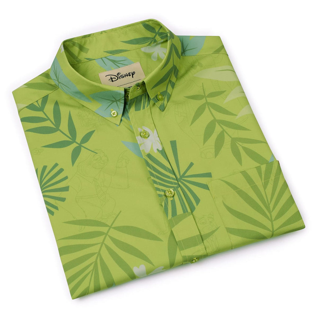 RSVLTS The Wilde Side KUNUFLEX Short Sleeve Shirt in Green — detail 11