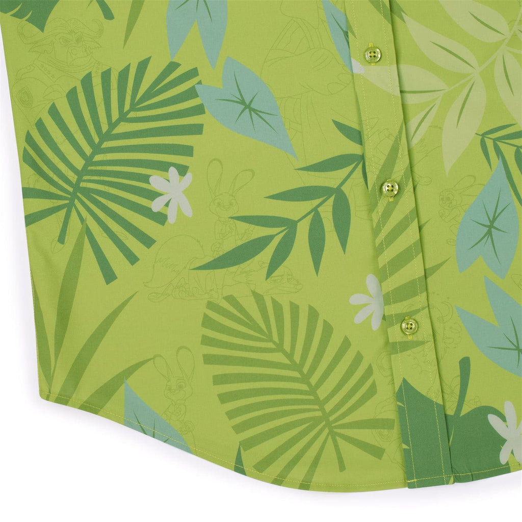 RSVLTS The Wilde Side KUNUFLEX Short Sleeve Shirt in Green — detail 10