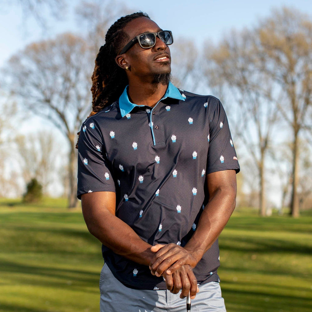 RSVLTS 12 Parsecs All-Day Polo in Blue — detail 6