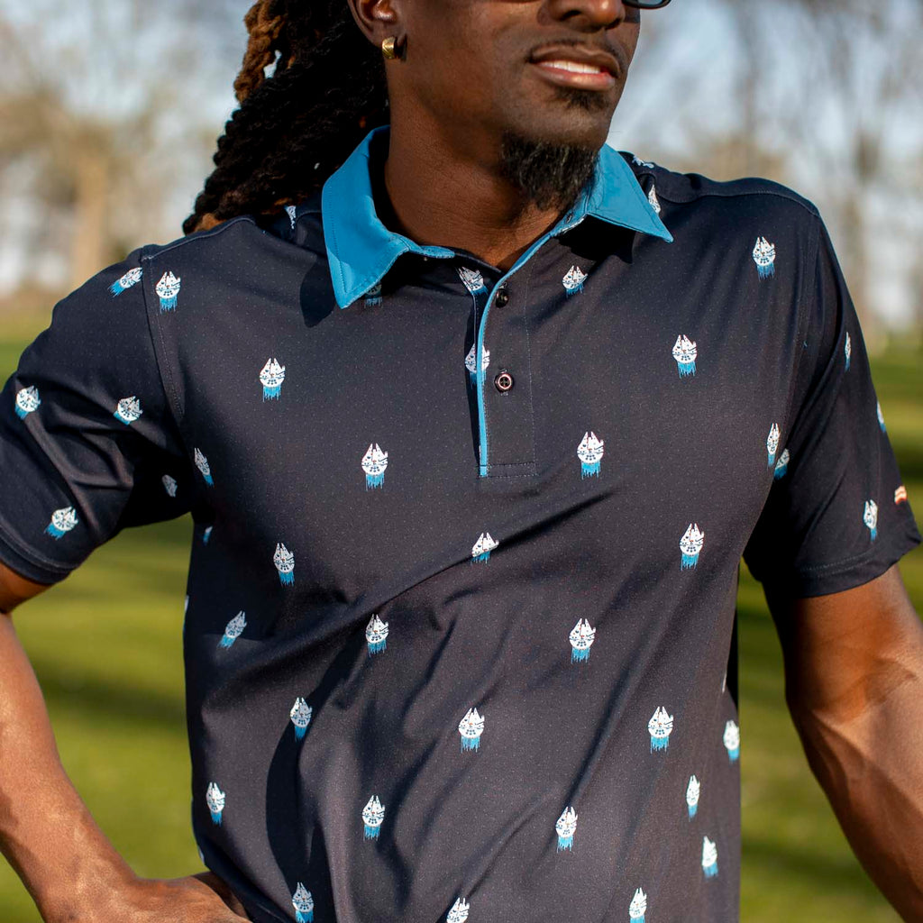 RSVLTS 12 Parsecs All-Day Polo in Blue — detail 4