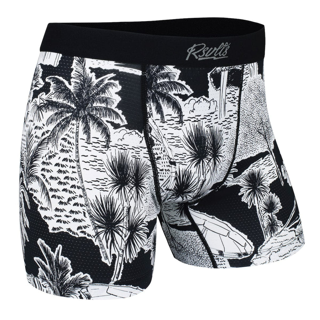 RSVLTS Hutstepper Single-Pack Boxer Briefs in Black — front view