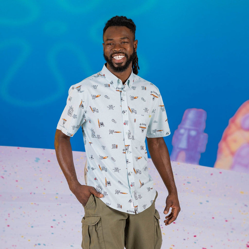 RSVLTS Me Hoy Minoy!! KUNUFLEX Short Sleeve Shirt in Blue — detail 8