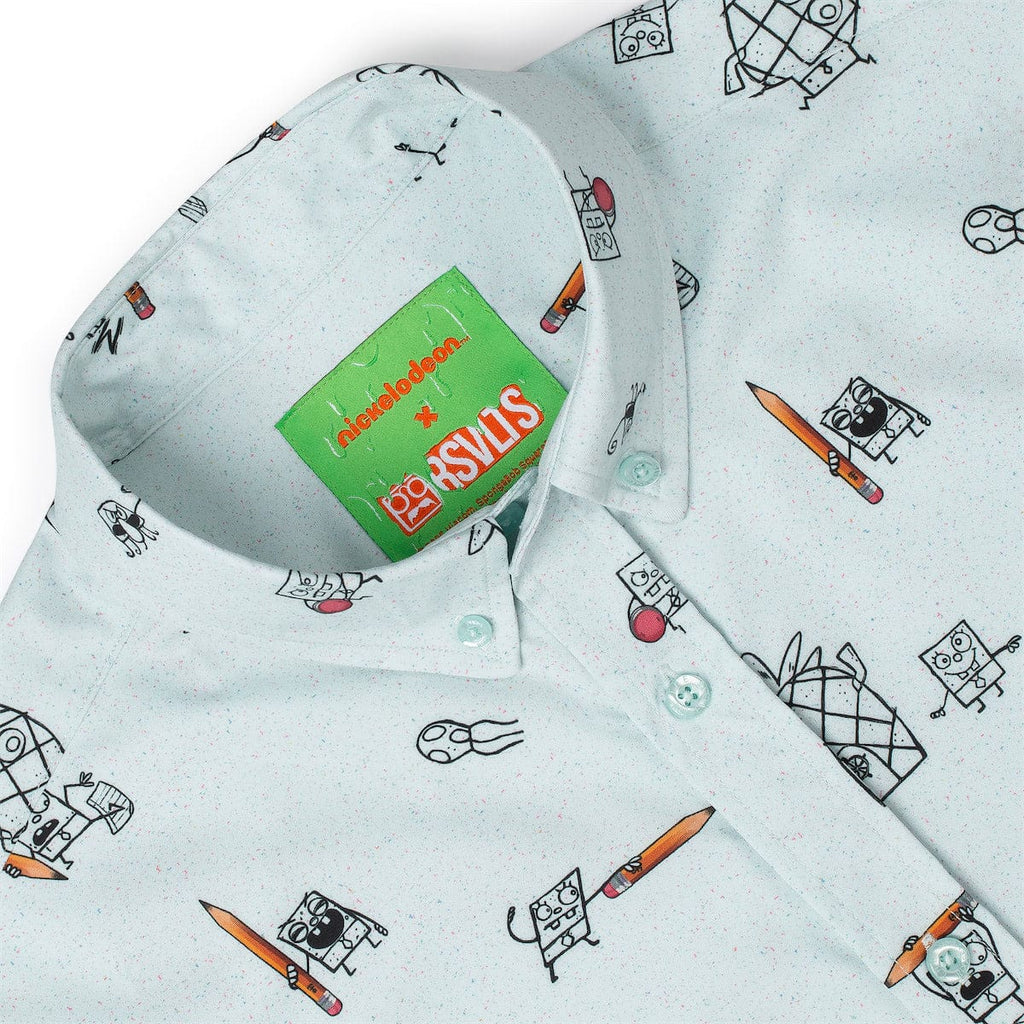 RSVLTS Me Hoy Minoy!! KUNUFLEX Short Sleeve Shirt in Blue — detail 13