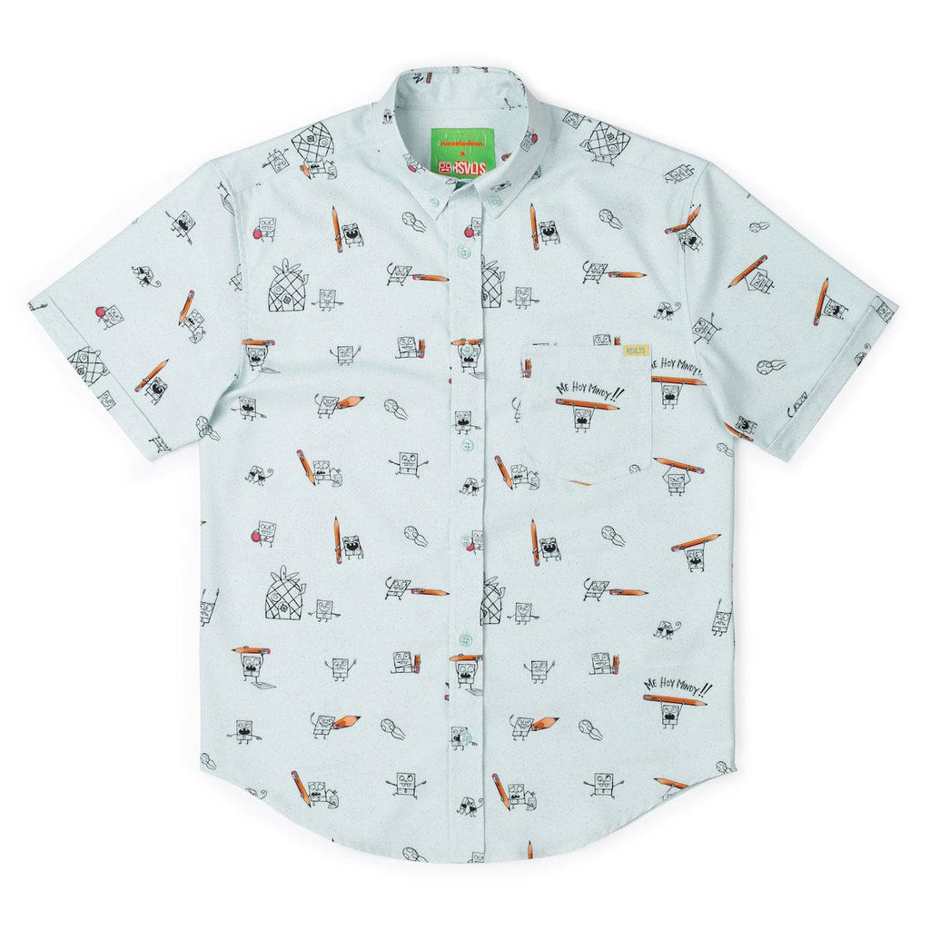 RSVLTS Me Hoy Minoy!! KUNUFLEX Short Sleeve Shirt in Blue — detail 12