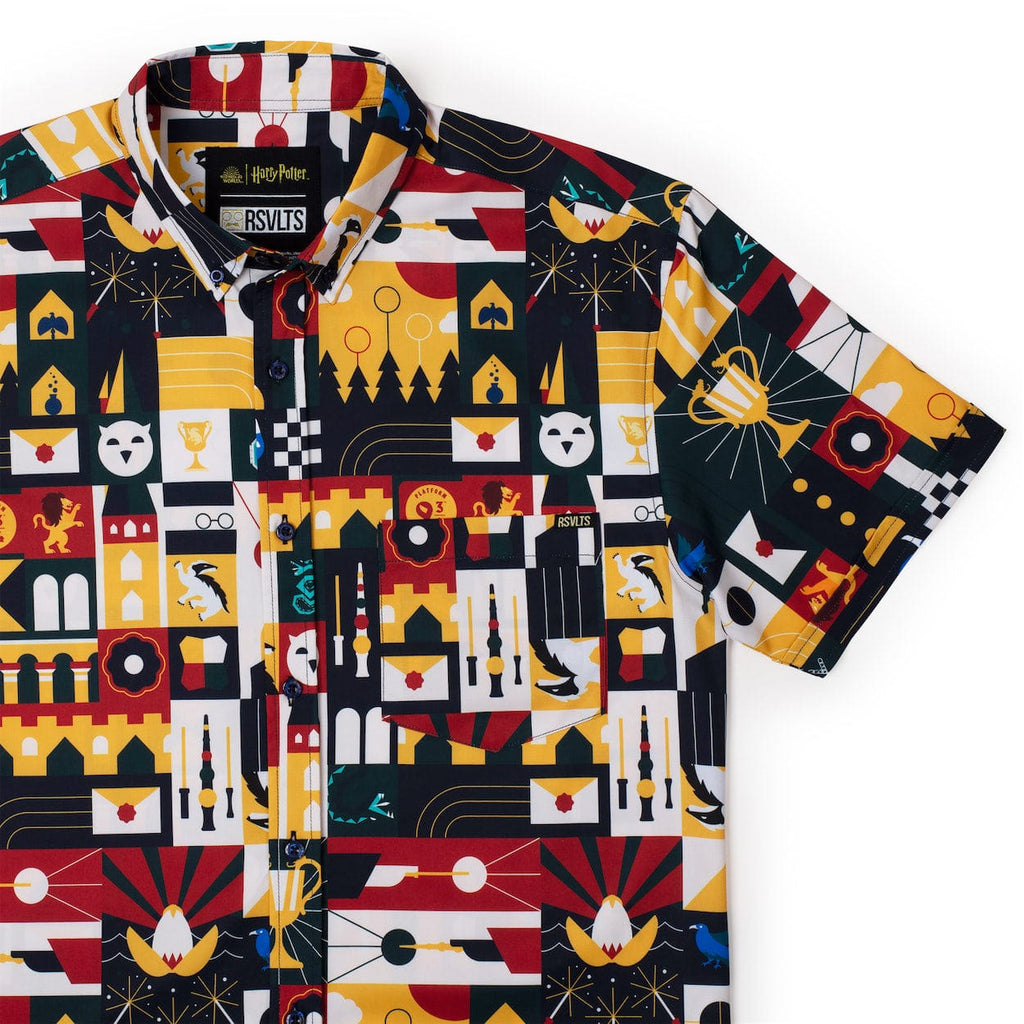 RSVLTS Magic At Play KUNUFLEX Short Sleeve Shirt in Multicolor — front view