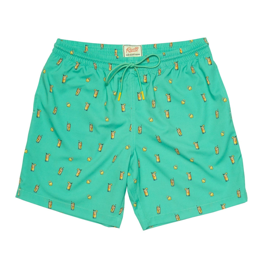 RSVLTS Palms Away Hybrid Shorts in Blue — detail 2