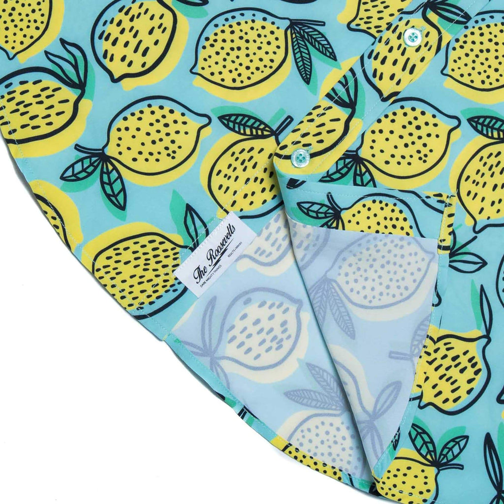 RSVLTS Lemonchillo KUNUFLEX Short Sleeve Shirt in Blue — detail 9