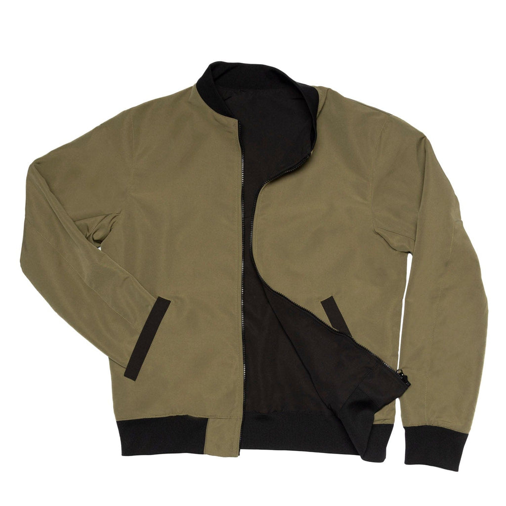 RSVLTS The Teddy Bomber Reversible Bomber Jacket in Black — detail 11
