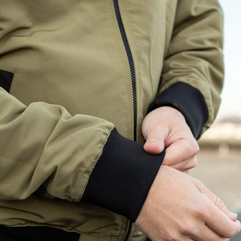 RSVLTS The Teddy Bomber Reversible Bomber Jacket in Black — detail 13