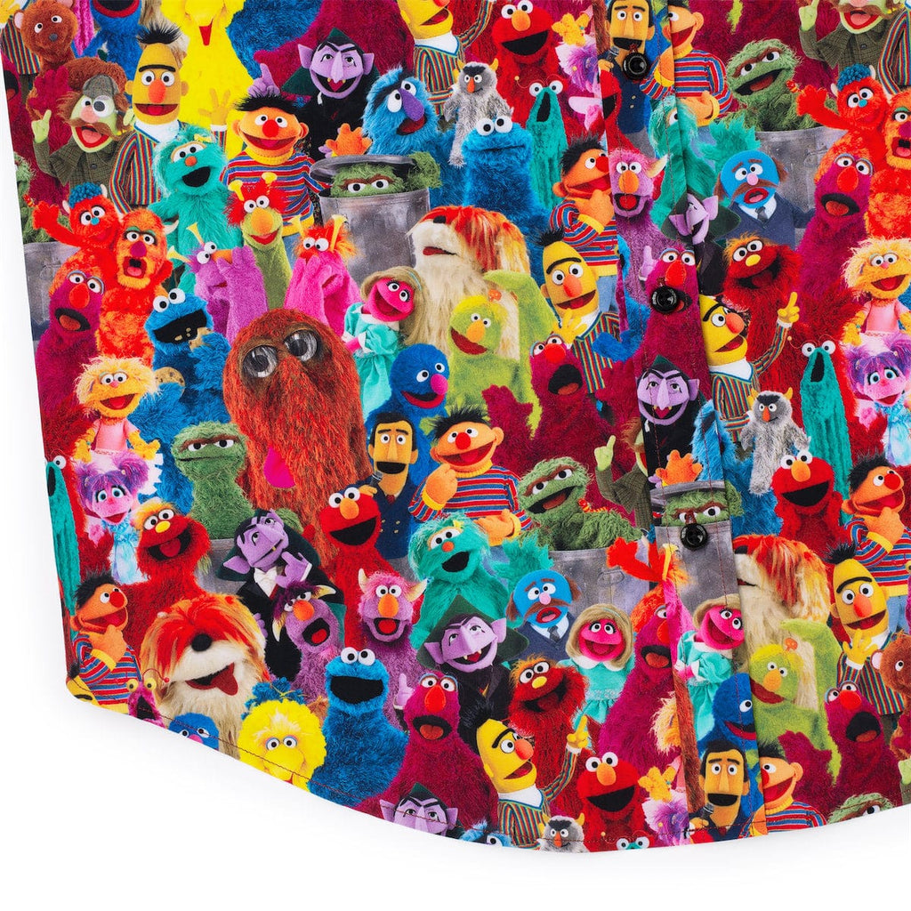 RSVLTS Block Party KUNUFLEX Short Sleeve Shirt in Multicolor — detail 8