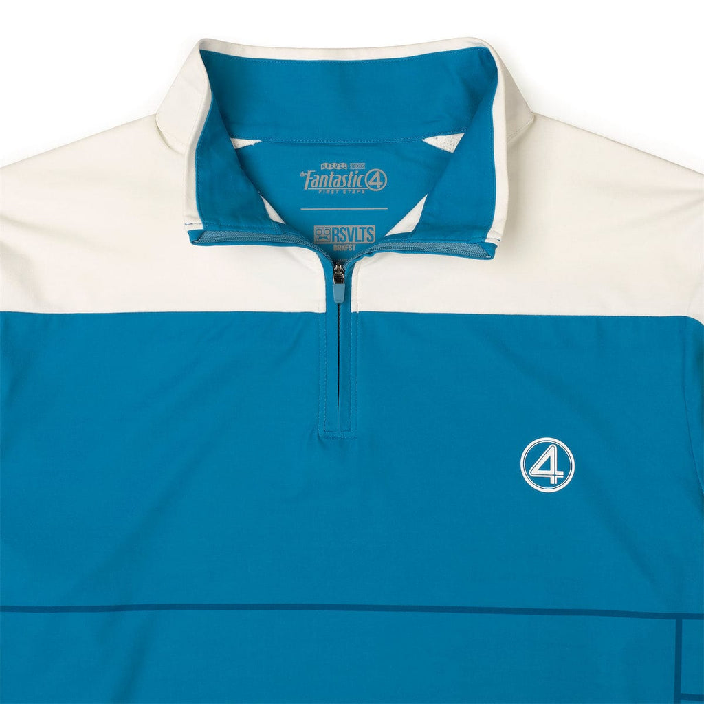 RSVLTS Fantasti-Zip Quarter Zip in Blue — detail 3