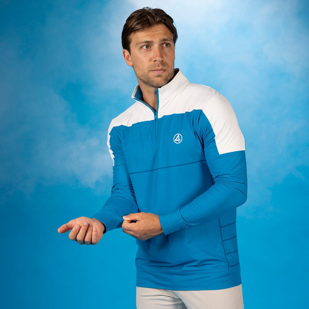 RSVLTS Fantasti-Zip Quarter Zip in Blue — detail 2