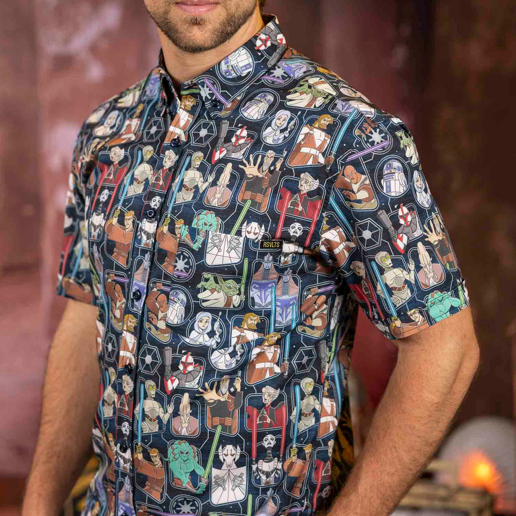 RSVLTS Clone Wars Crew KUNUFLEX Short Sleeve Shirt in Multicolor — detail 9