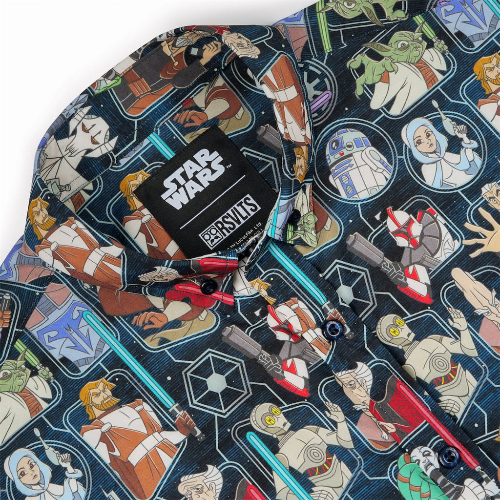 RSVLTS Clone Wars Crew KUNUFLEX Short Sleeve Shirt in Multicolor — detail 11