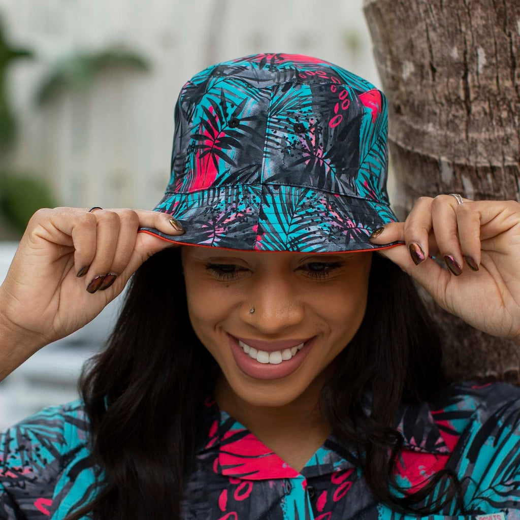 RSVLTS Miami Bucket Hat in Blue — detail 3