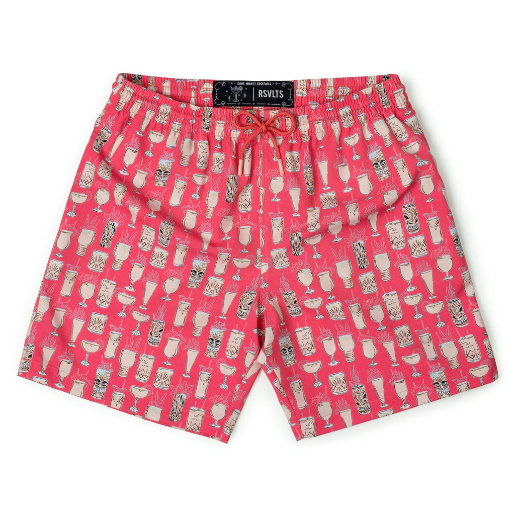 RSVLTS Good Libations Hybrid Shorts in Pink — detail 5