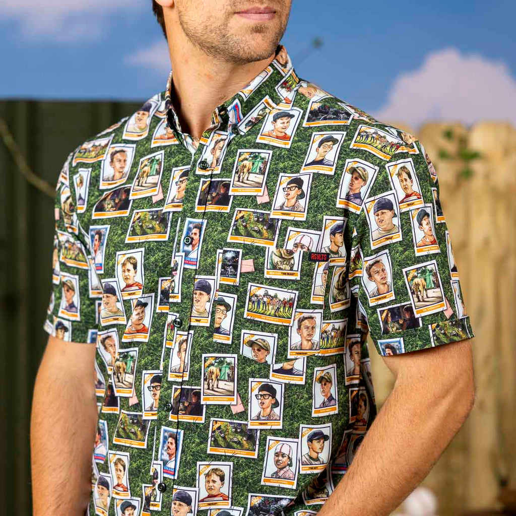 RSVLTS Starting Nine KUNUFLEX Short Sleeve Shirt in Green — detail 7