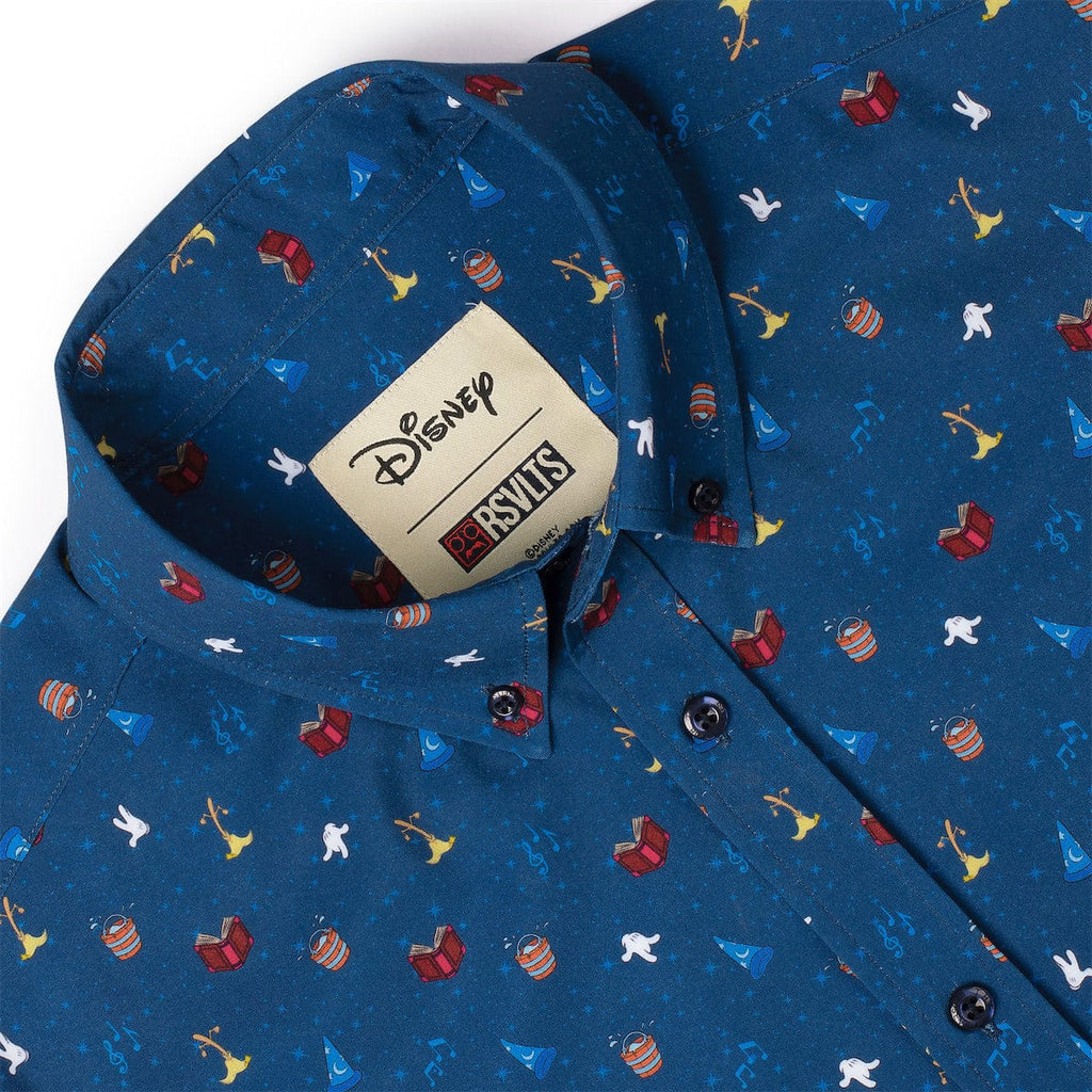 RSVLTS Lil Sorcery KUNUFLEX Short Sleeve Shirt in Blue — detail 12