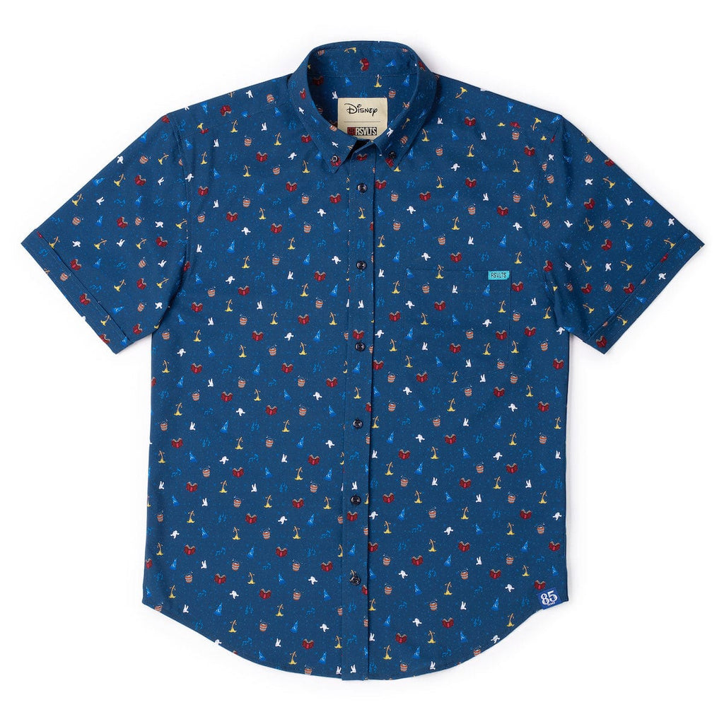 RSVLTS Lil Sorcery KUNUFLEX Short Sleeve Shirt in Blue — detail 10